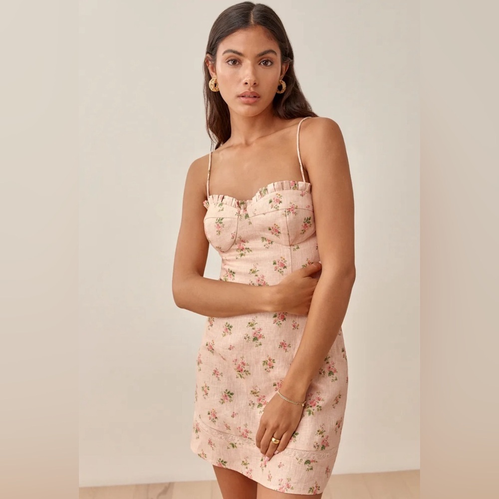 Reformation Andie Linen Dress in Penelope